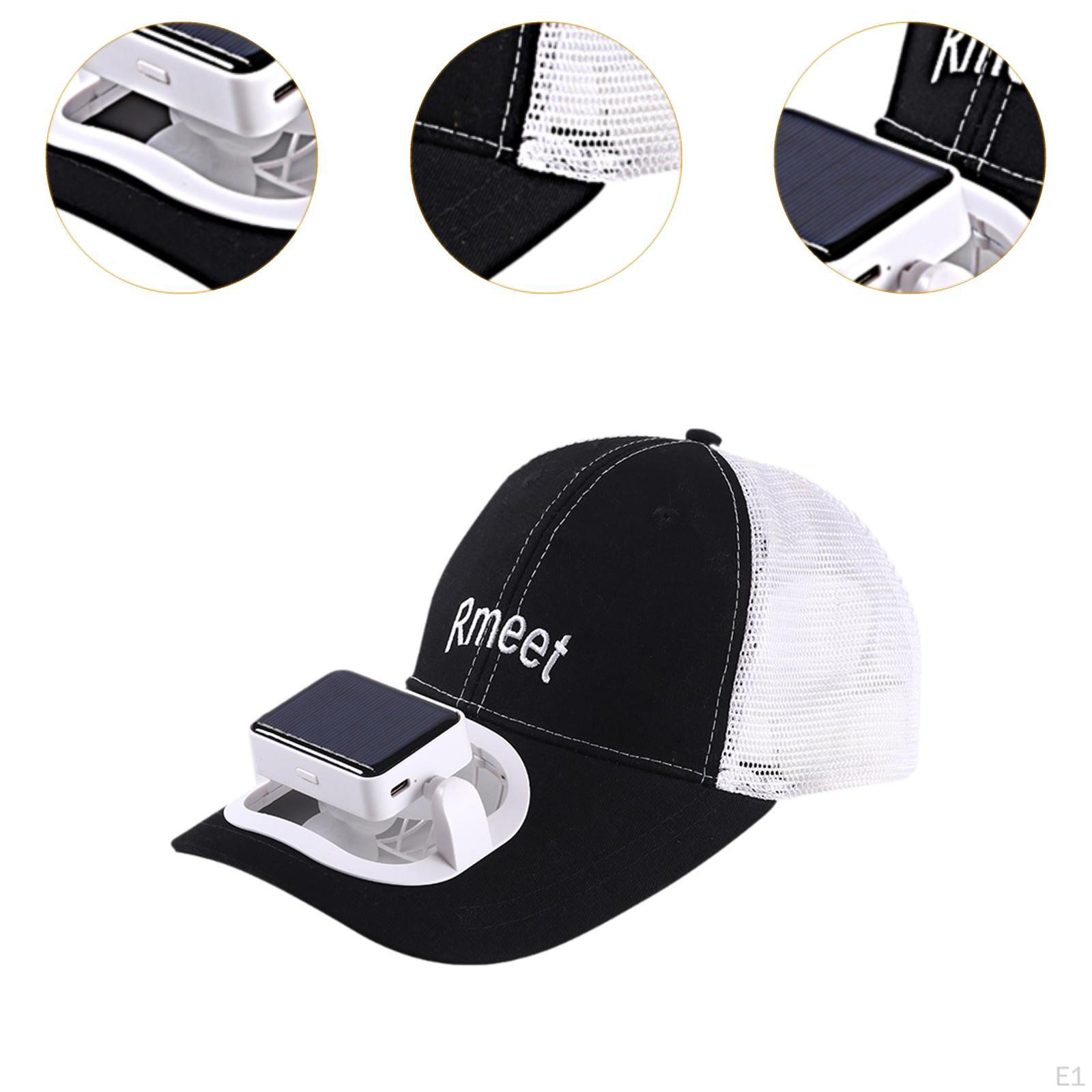 Шляпы с солнцезащитным козырьком и регулируемой шляпой с вентилятором — фото 4