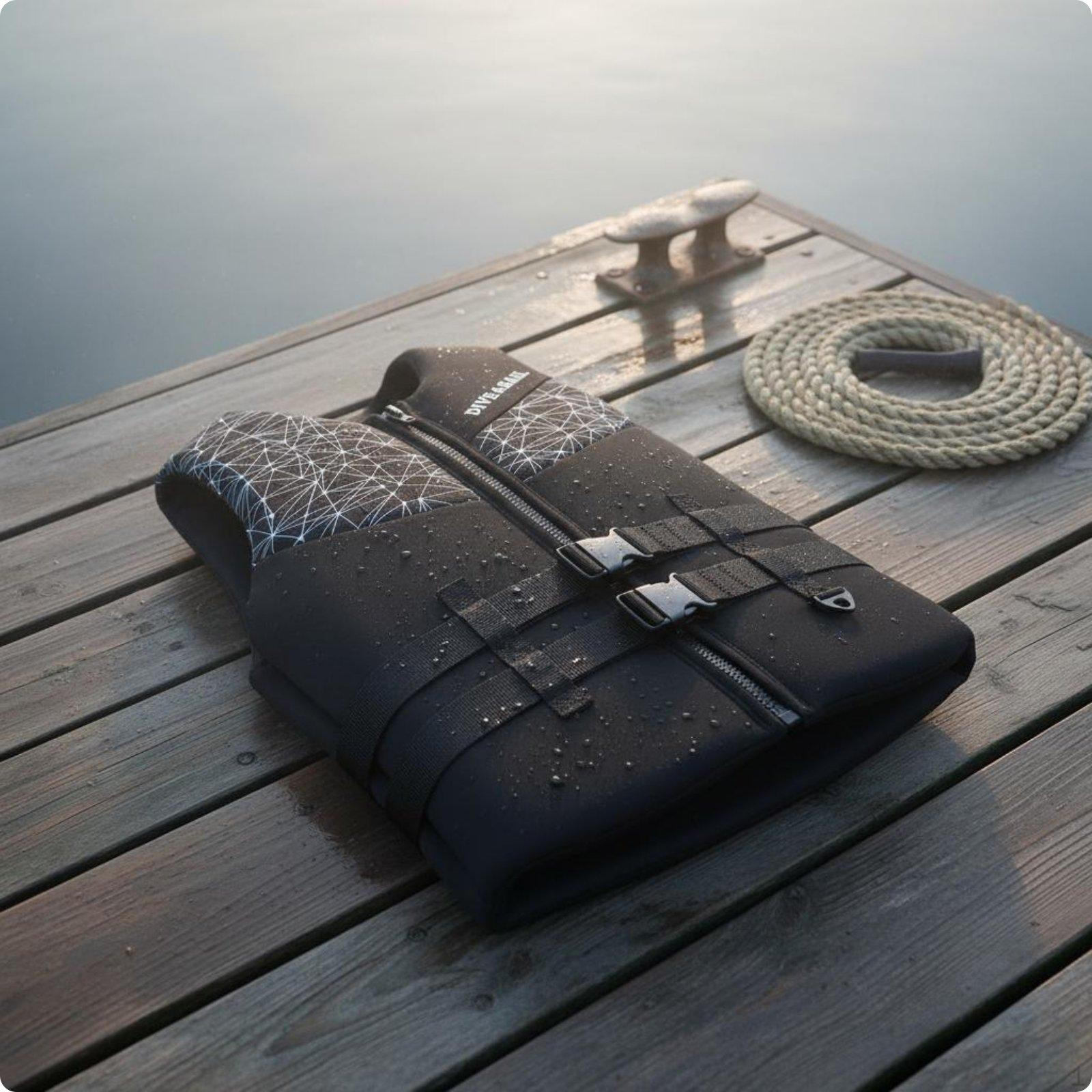 Adult Flotation vest Device High Buoyancy Fishing Portable Kayak for Black