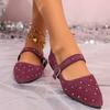 Casual Flats Shoes for Women Spring New Slip On Fashion Elegant Loafers Designer Shoes Office Comfortable Flat Sneakers Women