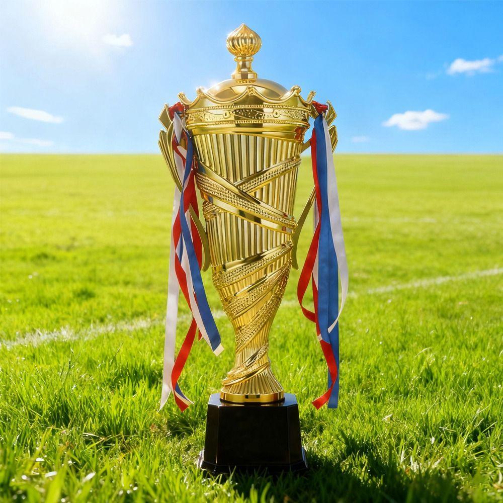 Golden Color Metal Model Trophy Metal Material Golden Statues Cupaward  Competition Soccer