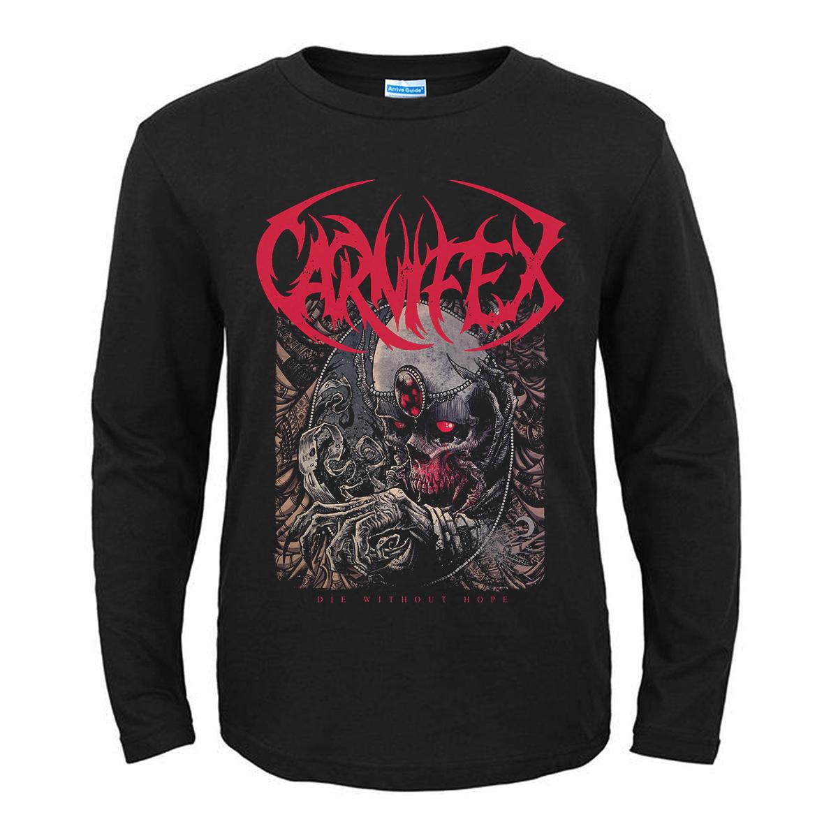 Футболка Heavy Unisextal Band Carnifex Унисекс с длинным рукавом Хлопковая футболка — фото 5