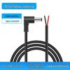 Schwarzes DC5521 5525 abgewinkelter Stecker 16AWG Stromkabel 1,31 qmm. Reines Kupfer Monitor-Verlängerungskabel
