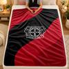Flannel BlanketBayer Leverkusen Football Warm Soft Throw Blanket for Indoor Sofa Bed Living Room Use