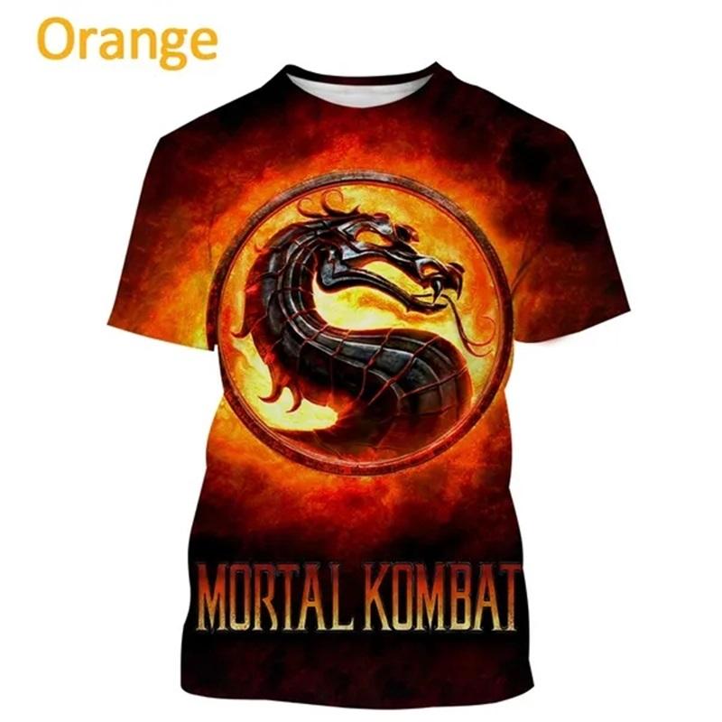 Fighting Game Mortal Kombat T Shirt For Men Cool Short Sleeve Tee Tops Fashion Casual Oversized Streetwear Tshirt Ropa Hombre