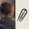 Waterproof Leaf U-shaped Hair Stick Geometric Lazy Hairpin Elegant Headwear  Girls