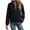 Women Casual Lightweight Long Sleeve Loose Fit Zip Up Sweatshirt Jacket Outwear Coat with Pockets Full Zipper
