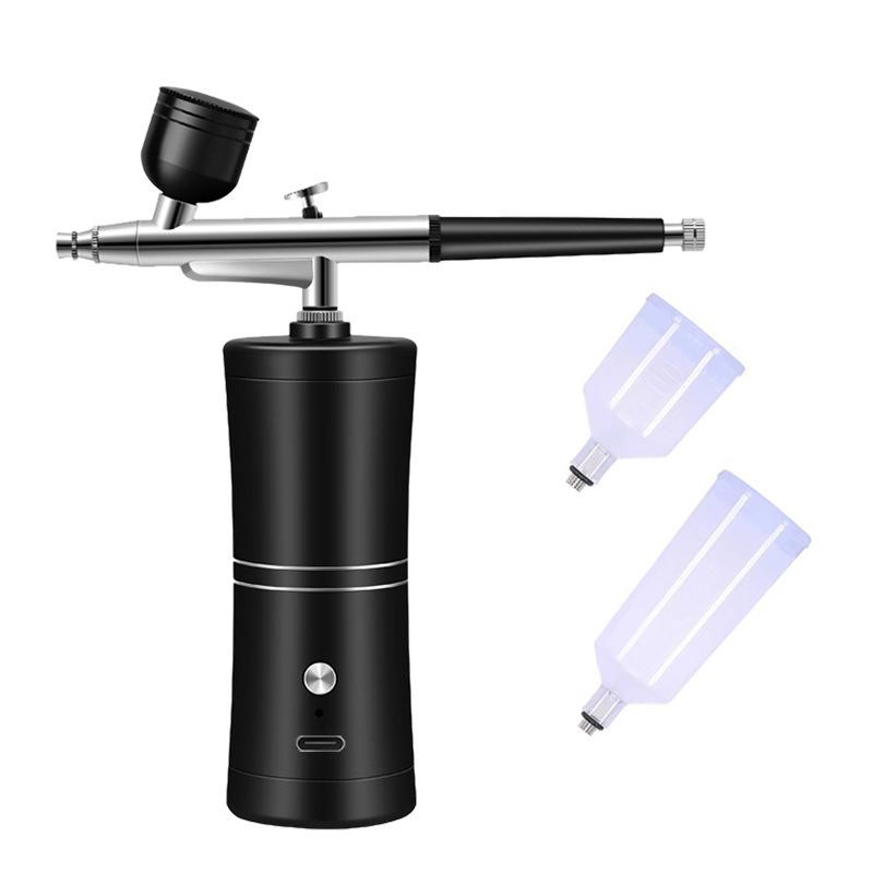Portable Airbrush Kit Wireless Air Brush With Compressor Electrical Handheld Spray Gun Coloring Tattoo Graffiti Graphic Model