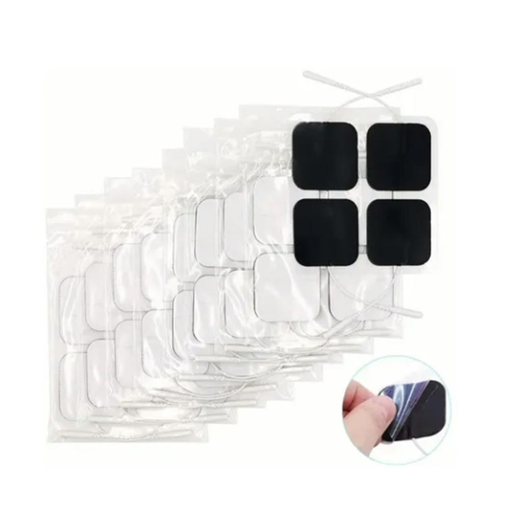36pcs Electrode Pad Reusable Strong Stickiness Rectangular Replacement Electrode Pad for TENS Machin