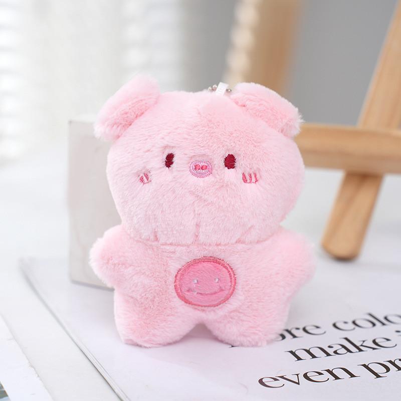 Soft And Cute Plush Smiling Animal Keychain Perfect Valentine's Day Gift Accessory