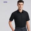 ROMON Men's Machine Washable Ice Silk Cotton Short-Sleeve Business Shirt