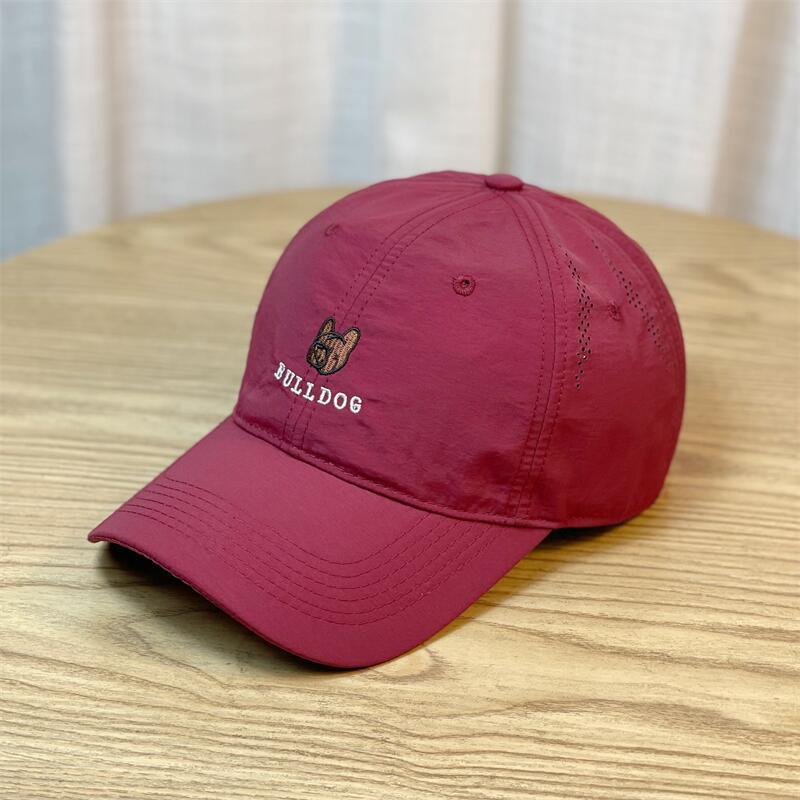 

Cartoon Dog Embroidered Baseball Cap for Men and Women Couple Cute and Versatile Korean Style Fashionable Curved Brim Baseball Cap Showing Small Face M（54-58cm）