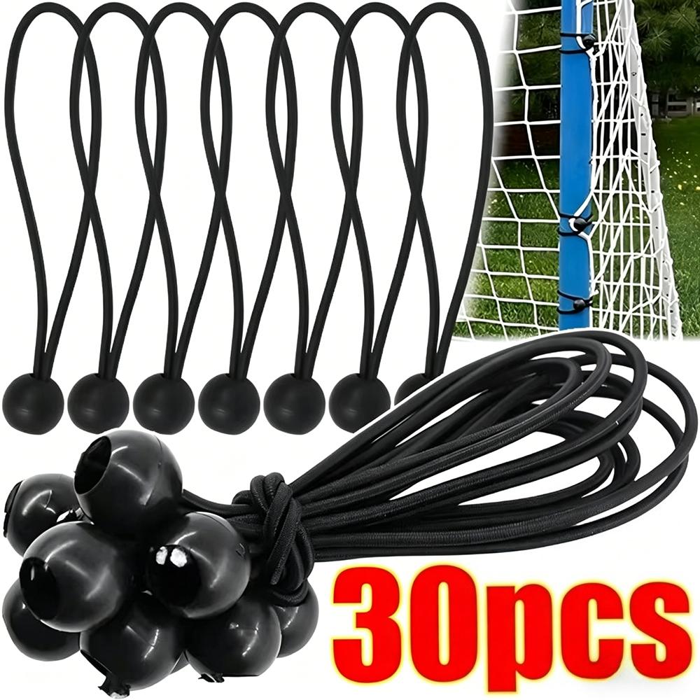 5/30Pcs Outdoor Elastic Ball Rope Bungee Cords Portable Tent Fixing Tarpaulin Awning Canopy Heavy Duty Tarp Tie Down for Shelter Cargo
