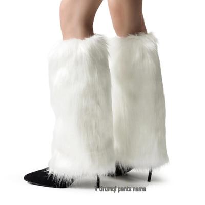 Damen Kunstfell Winter Bein- & Handgelenkwärmer - Weihnachts-Stil Stiefelstulpen Ärmel