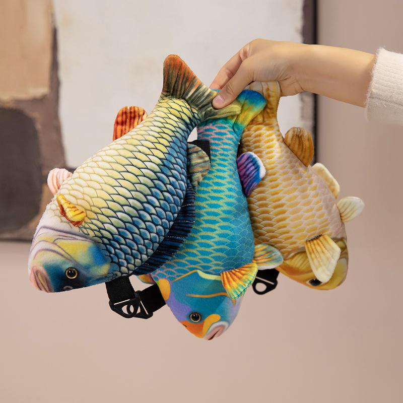 Plecak z Lalką Rybką Koi dla Dziewczynek - Uroczy Szkolny Plecak i Torba Księżniczki