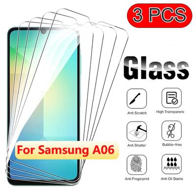 3 buc. Filme cu acoperire completă din sticlă securizată HD pentru Samsung Galaxy A06 4G A16 Film protector pentru ecran A06S