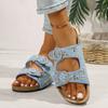 Mode Sommer Damen Hausschuhe Sohle Slip-On Gummischuhe Damen 2025 Neu Outdoor Sandalen Version Elegant Mode Hausschuhe Hausschuhe