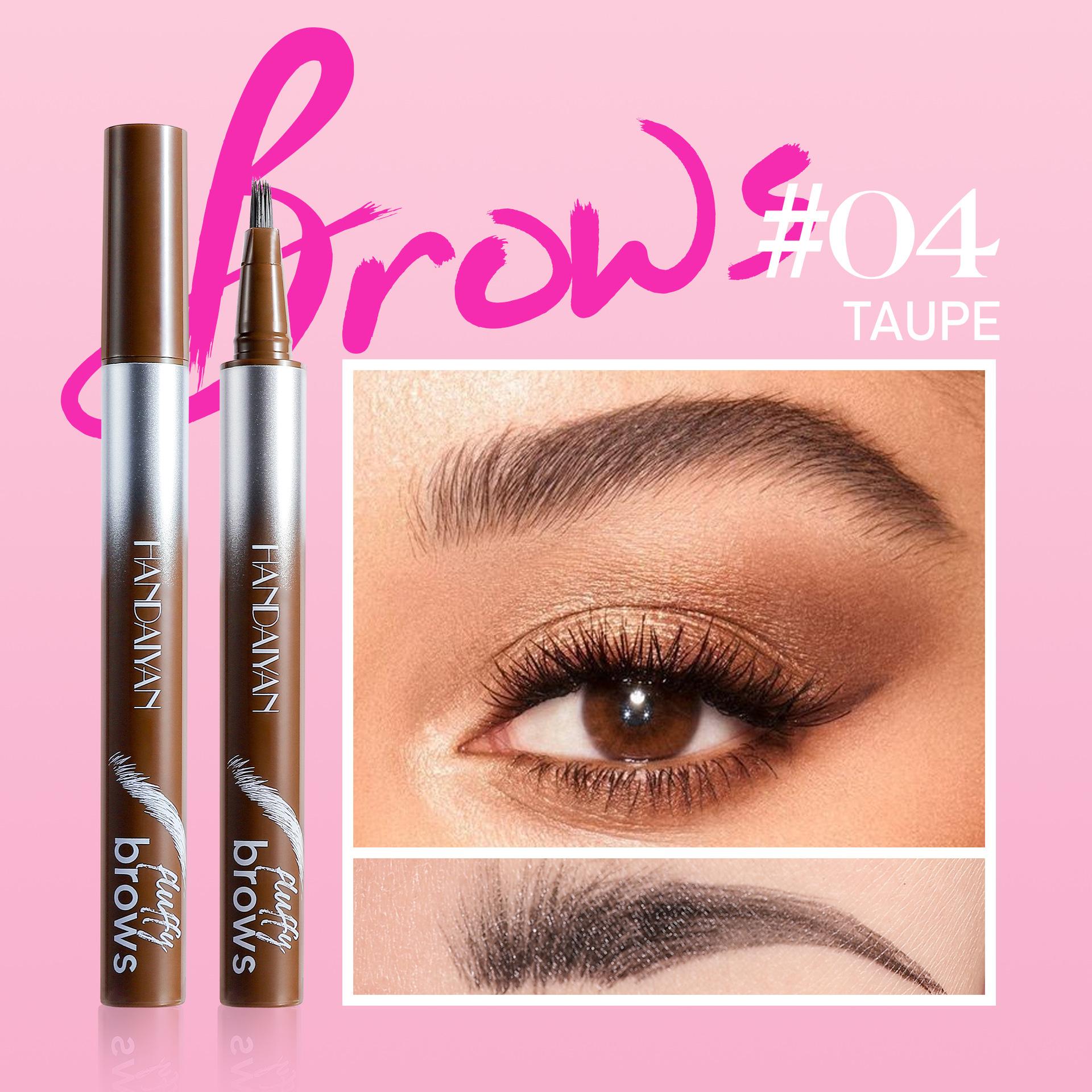 

Водостойкий карандаш для бровей Fine Comb Wild Eyebrow Pencil, стойкий жидкий карандаш для бровей с защитой от пота, подходит для ежедневного естественного утолщения