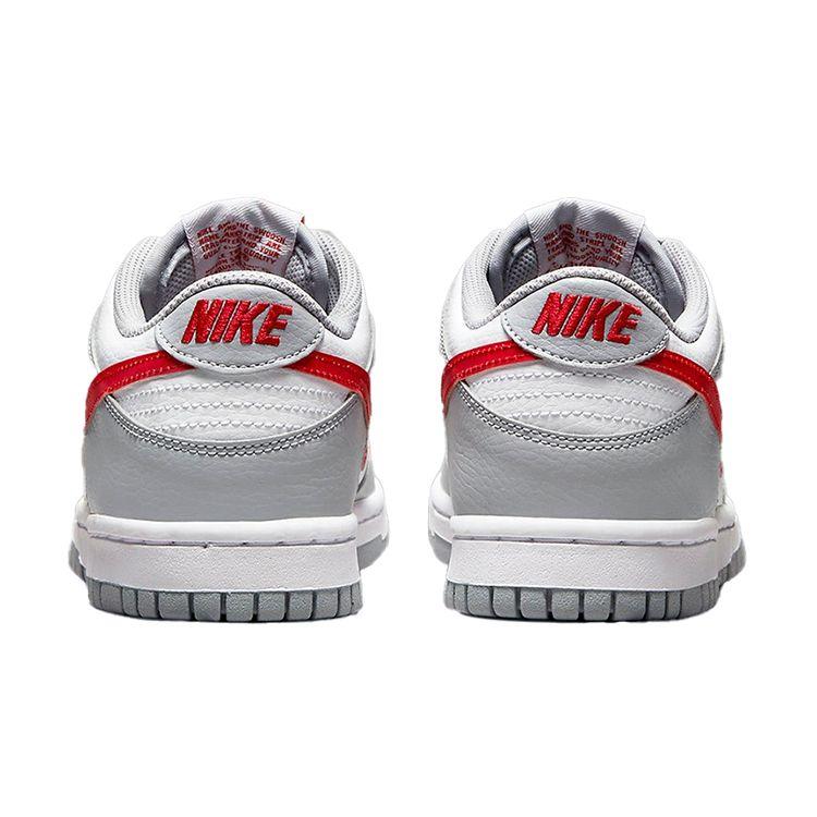 Nike Dunk Low GS Grey Red Kids Sneakers White DV7149-001