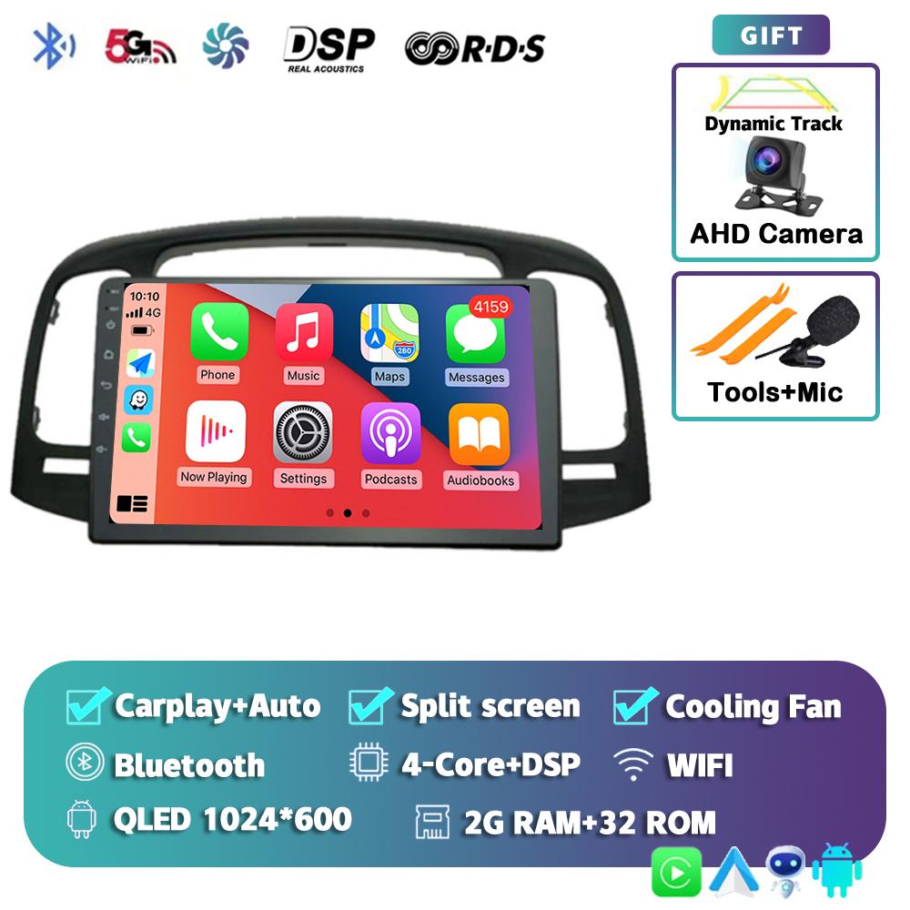 Android 14 Carplay Auto 2 DIN Car Radio For Hyundai Accent 2008 2009 2010 2011 GPS Multimedia Video Player Stereo 2din DVD DSP