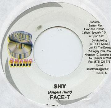 

7inch Record FACE T - Shy NONE Shang Muzik Jamaica Reggae, Ska & Dub Used