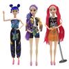 1/3Pcs 11.5-inch Kpop Hunter Girl Doll Movable Joints Girl Action Figure Decoration Animated Movie Character Collectible Toy Fans Enthusiasts Gift