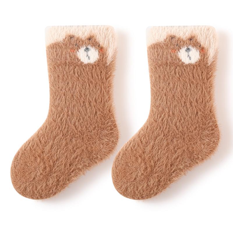 

Осень Зима Теплый Детский Носок Милый Мультяшный Толстый Носок для Пола для Младенцев Мягкий с Животным Принтом Носок для Новорожденных и Малышей S кофейный