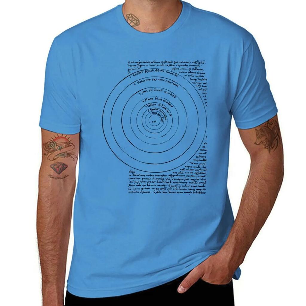 Nicolaus Copernicus - Heliocentric Model T-Shirt vintage graphic tee vintage anime shirt mens plain t shirts