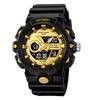 Skmei 2225 Sport Alarm Watch Men Dual Display Waterproof LED Display Electronic Quartz Digital Wristwatch Man Clock Reloj Hombre