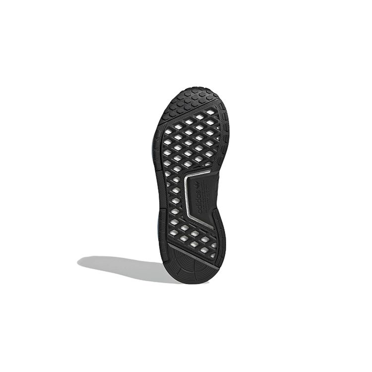 adidas NMD_R1 V3 J Black White Kids Sneakers Core-Black Cloud-White Team-Semi-Solar-Yellow GW1481