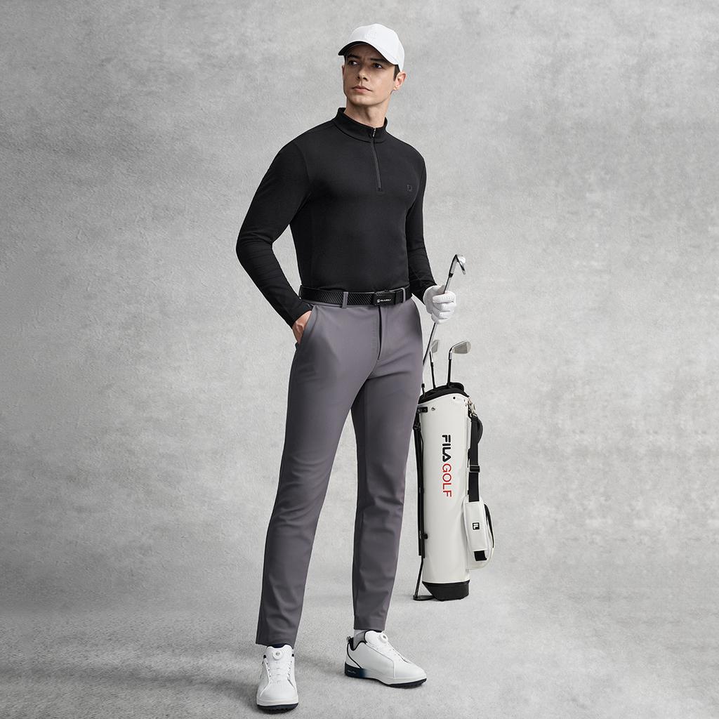 Fila Golf Classic Sports Leisure Comfortable Long Sleeve T-Shirt Men Tops A11M615213F-BK
