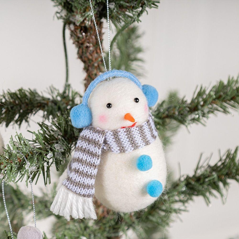 Handmade Snowman Hanging Ornaments Felt Fabric Snowman Snowman Christmas Decoration  New Year Gifts