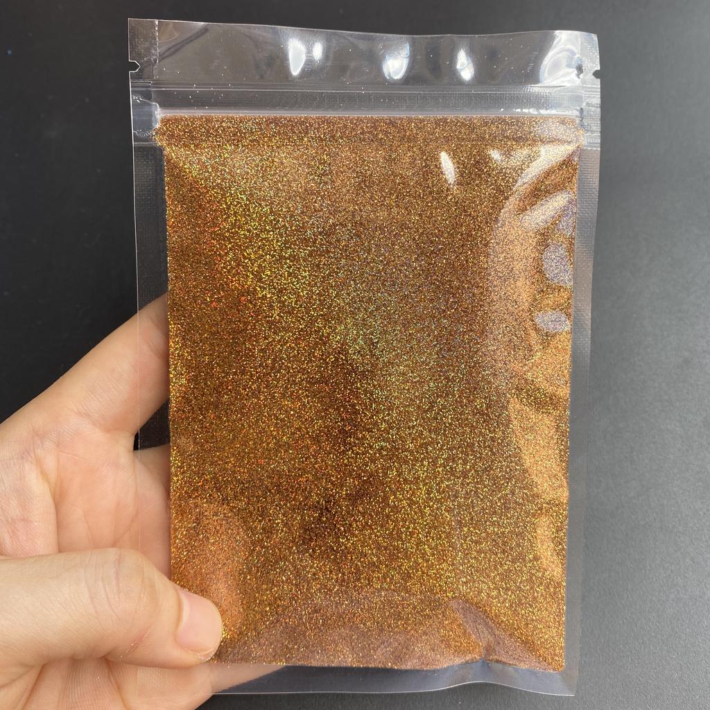 Bulk Solvent Resistant High Sparkling Holographic Glitter  Polyester Ultra Fine Glitter for Resin Crafts