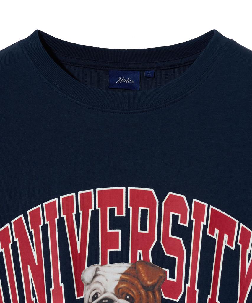YALE University Dan Short Sleeve T-Shirt Navy/Red