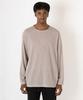 Seuteulaikeu Drop Shoulder Locker geschnittenes Leinen-T-Shirt (beige)