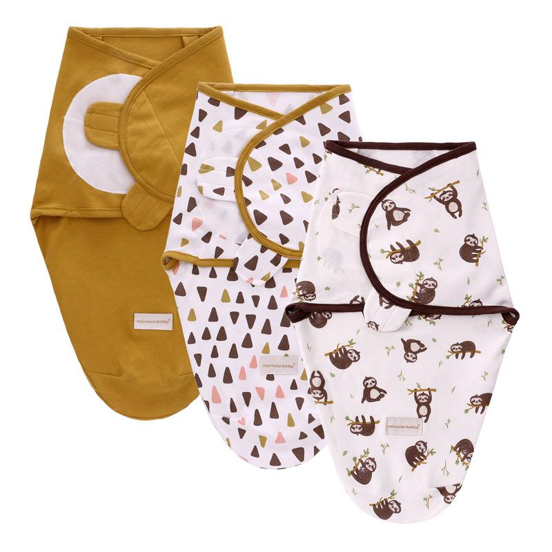 3er-Pack Wickeltücher aus 100 % Baumwolle für Babys, 0–6 Monate, Wickeltuch für Neugeborene