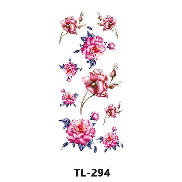Waterproof Temporary Rose & Floral Tattoos for Women – Long-lasting & Colorful Designs