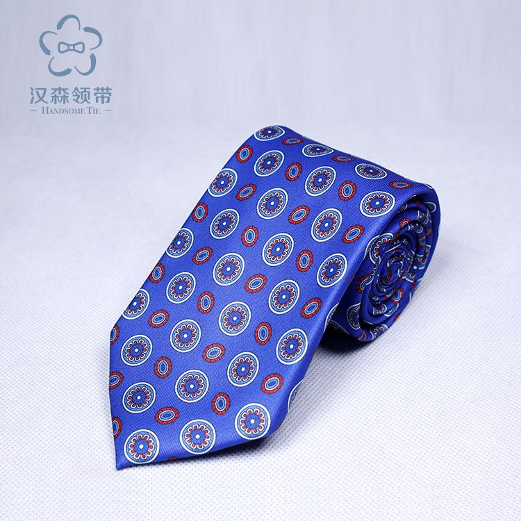 Wedding Red Tie Wedding Banquet Cashew Flower Print Polyester Men'S Professional Tie