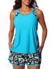 2026 European Solid Color Sexy Slim-Fit Tankini Set