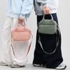 Solid Color Handbag Travel Crossbody Bag Lightweight Water-Repellent Nylon Bag Women's Shoulder Bag