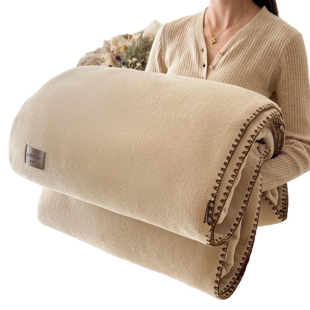 Double-Sided Imitation Cashmere Multi-Functional Thickened Blanket: Office Nap & Sofa Shawl