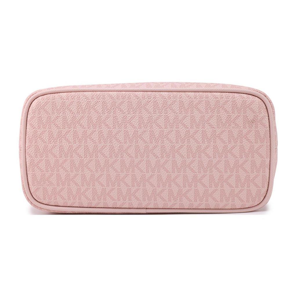 Michael Kors MK Jet Set 27 Classic Zipper Closure Monogram Canvas Shoulder Crossbody Mini Bag Women Bags Pink 35T9GTVT0B-628