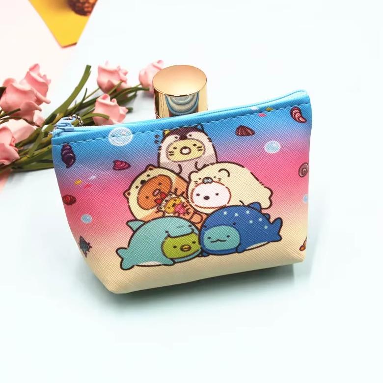 Kids Cute Creative PU Coin Purse Earphones Key Storage Bag Children's Coin Pouch Mini Wallet Cute Purse Cute Wallet