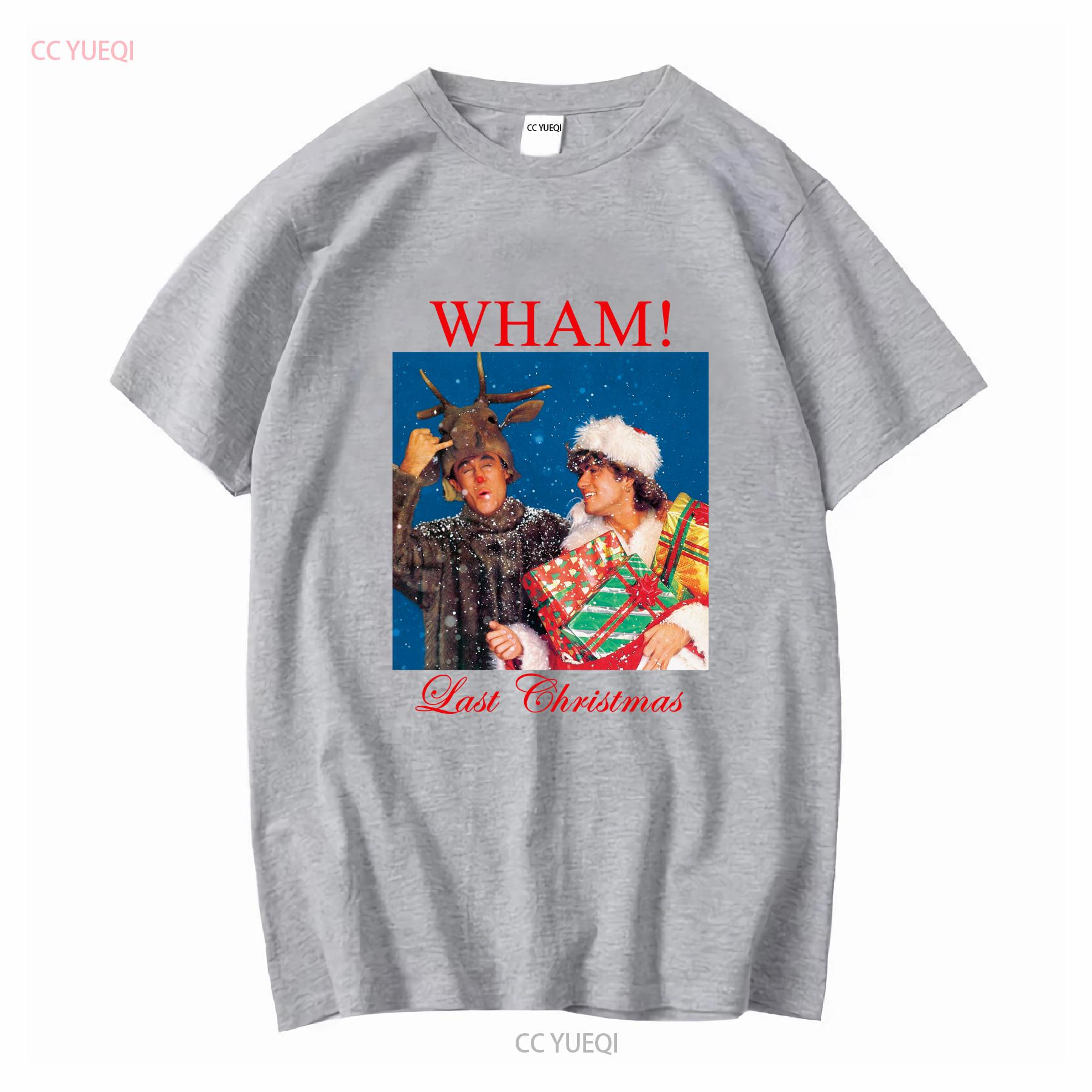 

Wham Last Christmas T Shirt SweaT Baseball Pullover Baggy Boyfriend 2265 long or short sleeves vintage Washed Casual Unisex S
