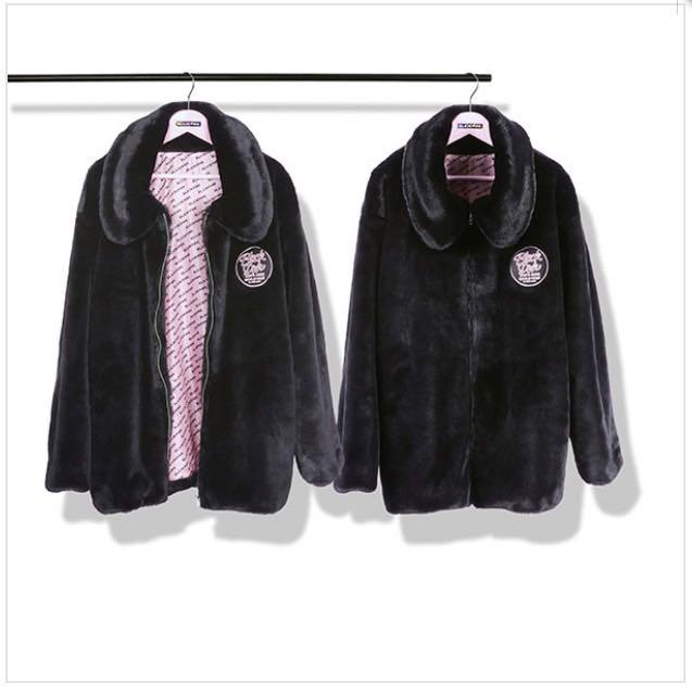 [USED] BLACKPINK Fur Coat Size M