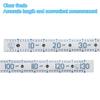 PATIKIL Adhesive Fish Ruler Fish Measuring Tape Sticker Tape Waterproof for Fishing Boat Kayak White 3-Pack 51"