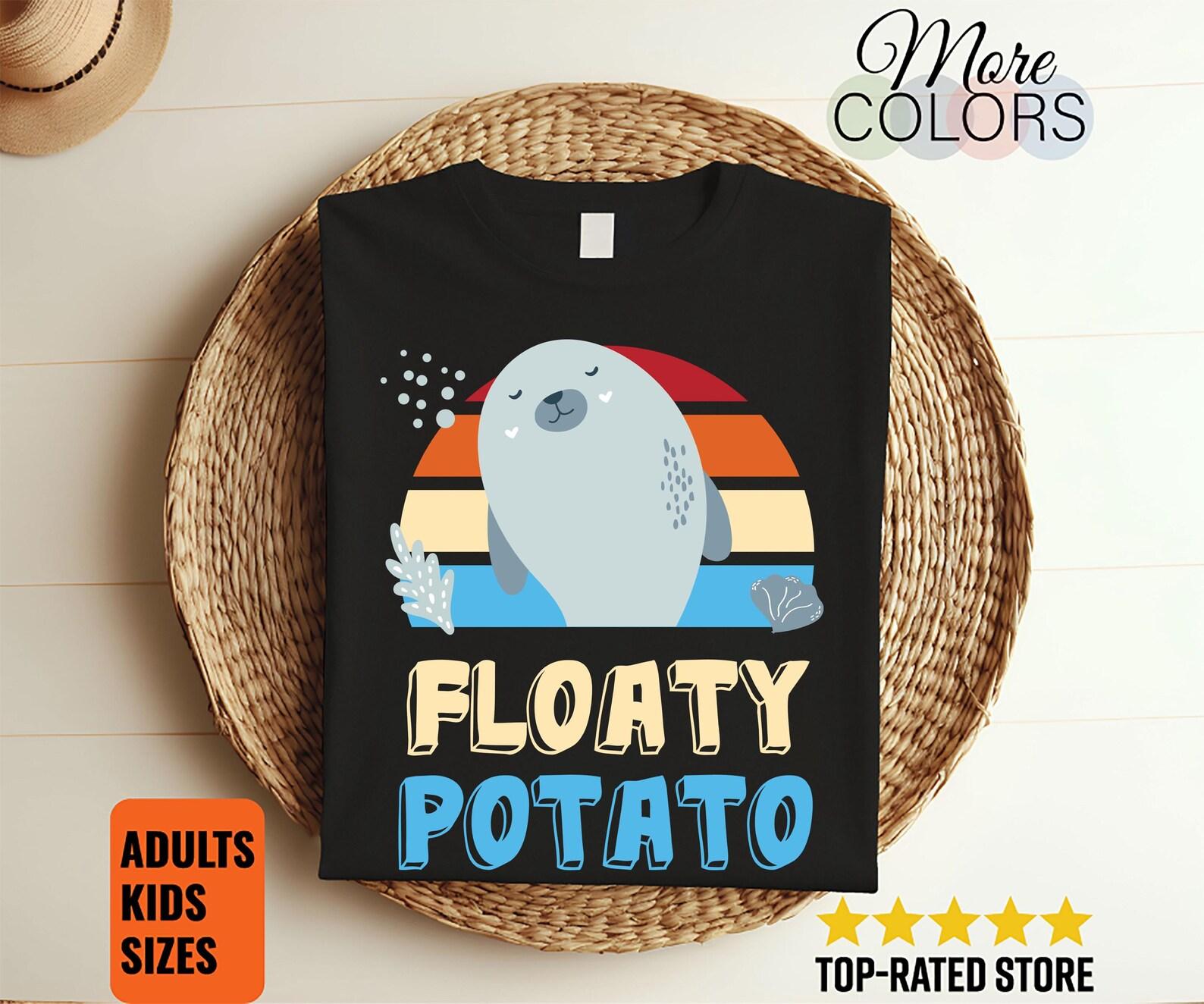 Floaty Potato Manatee Lovers T-Shirt, Cute Funny Manatee Shirts, Manatees Gifts, Save The Manatee, Sea Cow, Chubby Mermaids, Youth, Tank Top 100