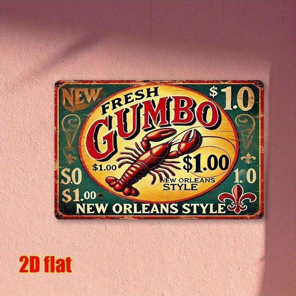 Metal Tin Sign Painting 20x30cm Wall Art Decor Vintage