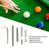 8pcs Black and Silver Pool Cue Weight Set Multi-Size Protective Case  Billiard Practice