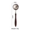 Stainless Steel Long Coffee Scoop Spoon Wood Handle Measuring Spoon Tea Scoop Spoon  Kitchen Tool