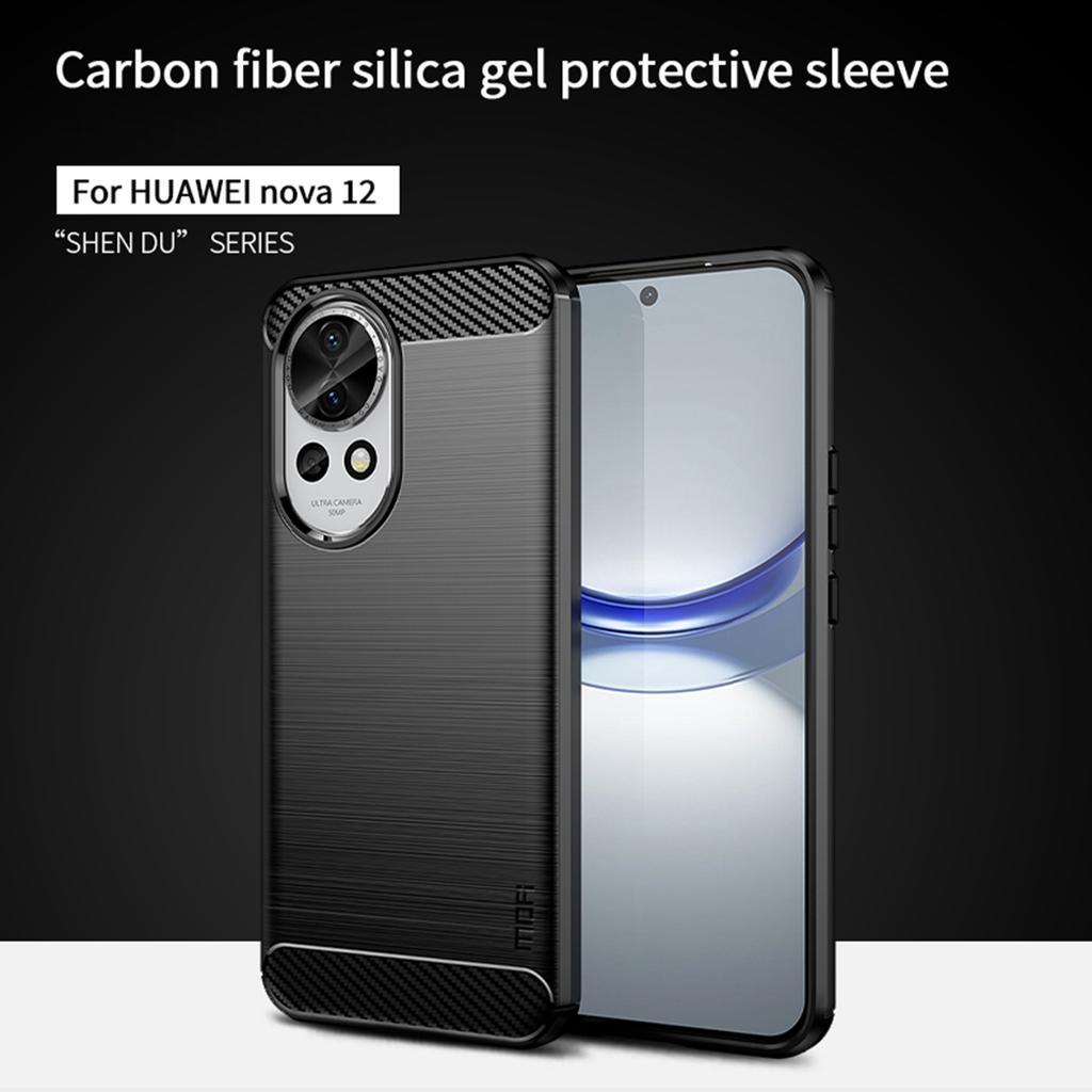MOFI JK TPU Series-1 For Huawei nova 12 5G Phone Cover Brushed Shock Absorbing Case